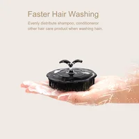 Brosse de massage du cuir chevelu pour le lavage et le soin des cheveux, soulagement des démangeaisons des racines, brosse de douche pour shampoing 4