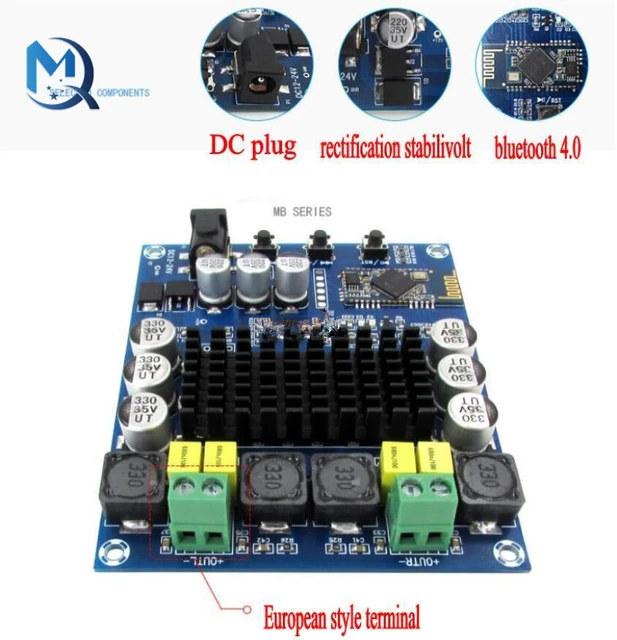 Amplificateur de Puissance numérique Bluetooth HiFi 4.0 canaux