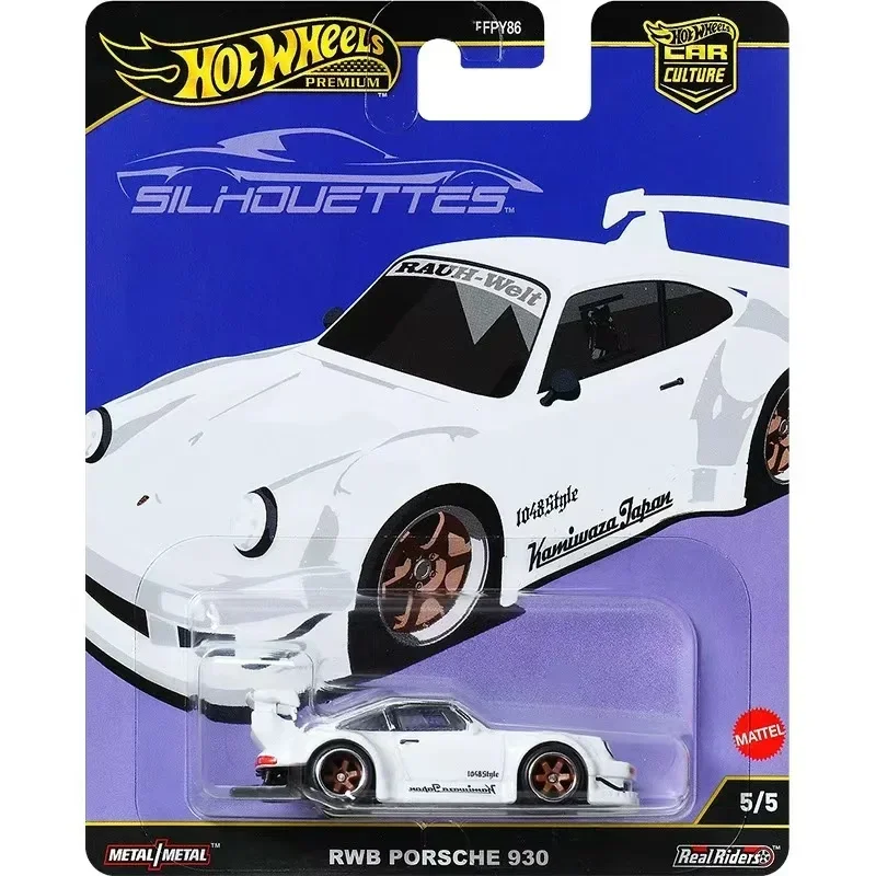 Hot Wheels Cars SILHOUETTES LB-ER34 SUPER SILHOUETTE NISSAN SKYLINE RWB PORSCHE 930 Diecast Vehicle Model Cars Toys Boys Gift