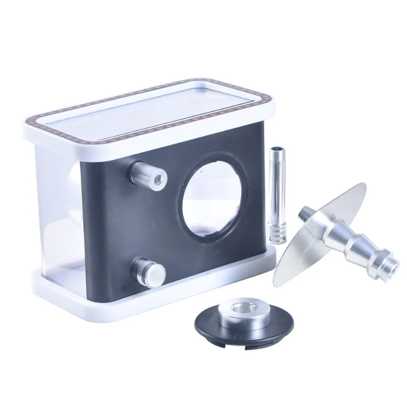 Acrylic Square Hookah with Double Hose and LED Light Bongs in Australian