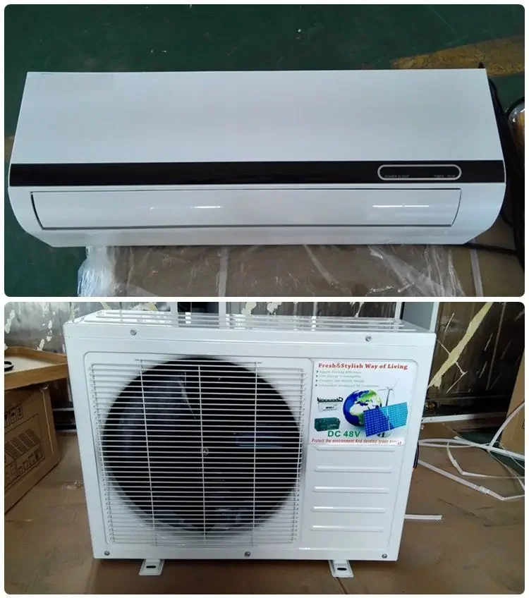 New Home Solar AC Split Air Conditioner Hybrid Convenient Off Grid Air Conditioner 24V48V 5