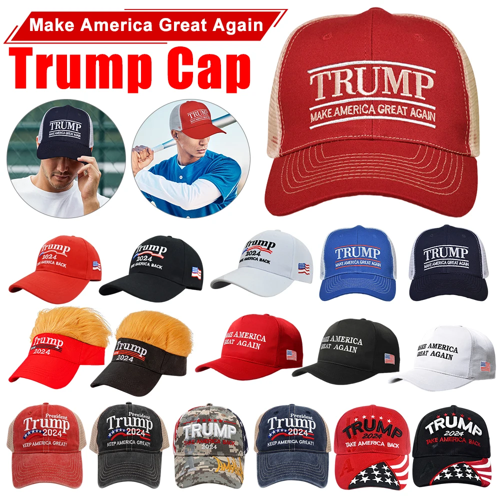 Trump Baseball Cap Casual Golf Caps MAGA Adjustable Fashion Sports Make America Great Again Breathable Cycling Hat For Men Women