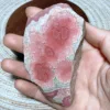 Natural Crystal Rhodochrosite Slices Slab Ore Argentina Mineral Gemstones Ornament Home Decoration Gift 2