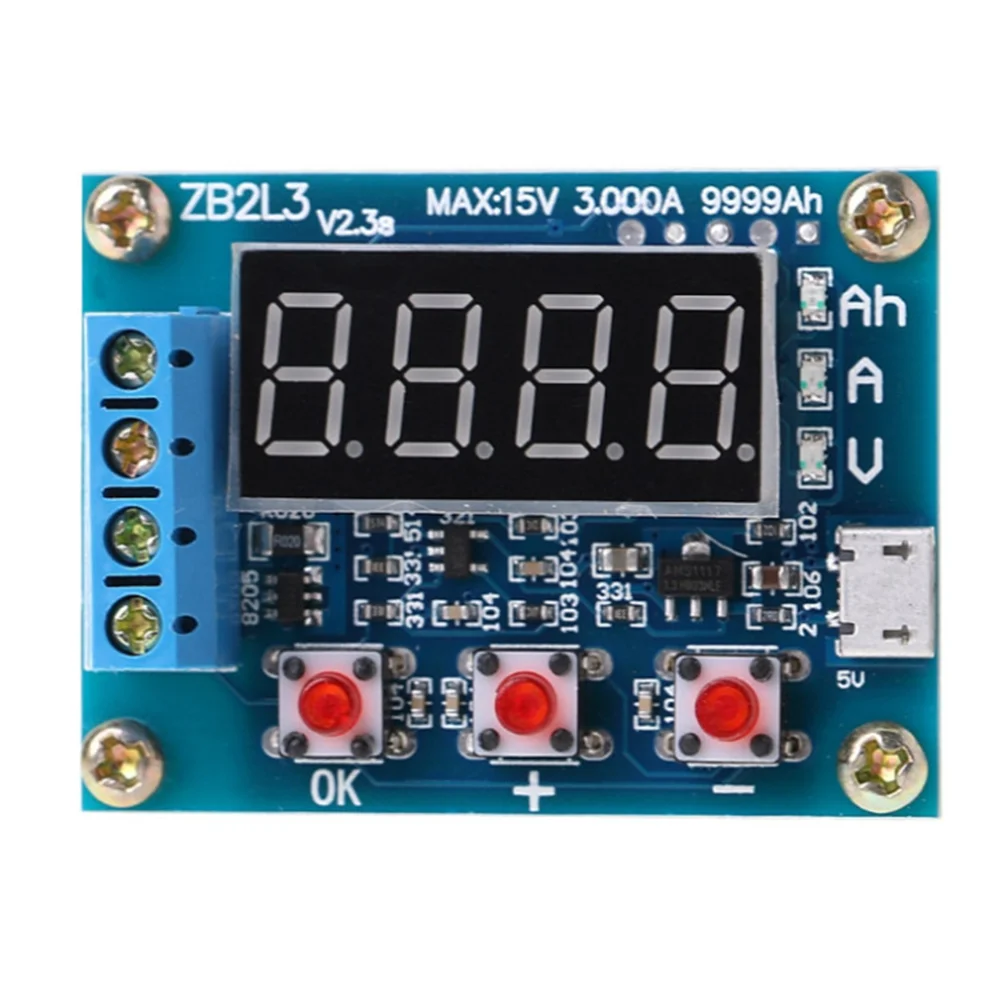 

ZB2L3 Battery Capacity Tester External Load Discharge Type 1.2-12V Battery 18650 Equal Capacity Test
