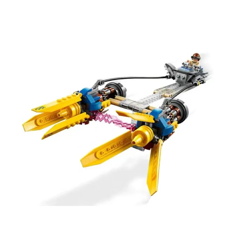 Anakin&rsquo;s Podracer set Building Blocks Movies and Game Spacecraft Assemble Brick Model For Kids Birthday Gifts building block toys building toy set