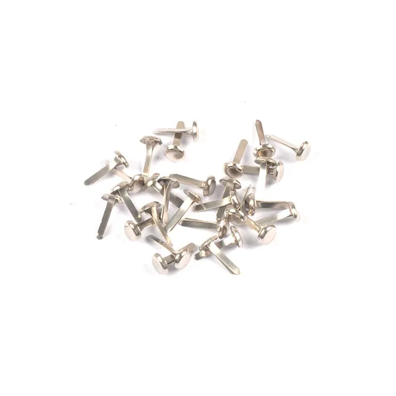 Mixed Gold Silver Metal Brads Scrapbooking Embellishment Fastener 100pcs/lot 4.5*8mm DIY Decoration Paper Card Crafts