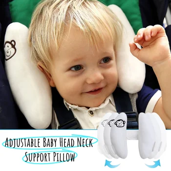 Cuscino regolabile per il supporto della testa e del collo del bambino. Ideale cuscino da viaggio per seggiolini auto, passeggini e passeggini. Regalo per neonati