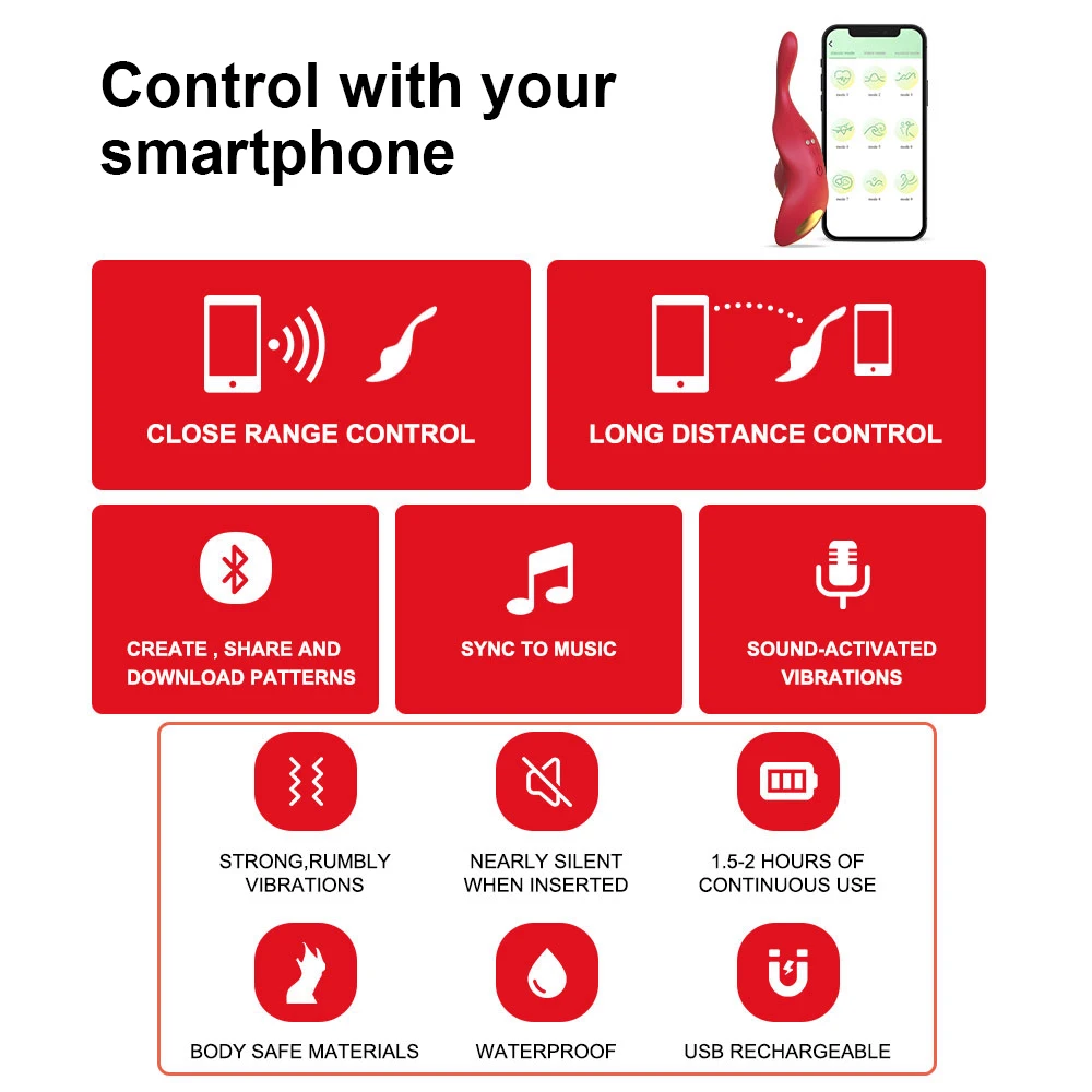 Bluetooth vibrerende slip met afstandsbediening voor vrouwen_voghion.com