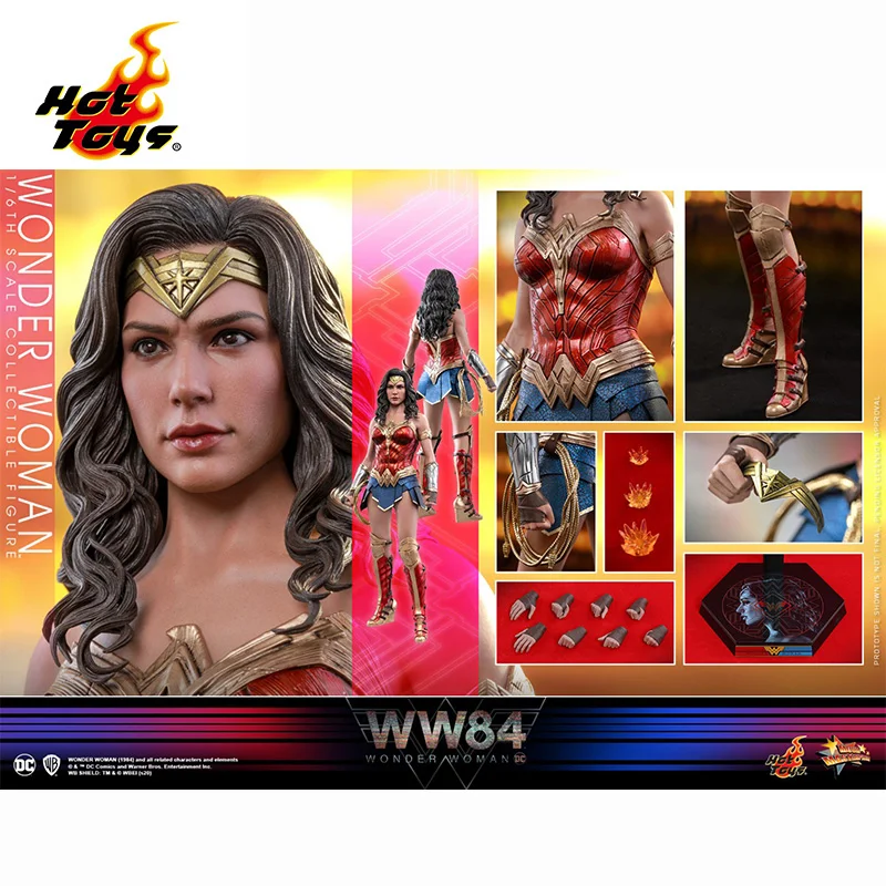 

In Stock Hottoys 1/6TH MMS584 Wonder Woman 1984 WW84 6.0 HT Original Anime Action Figures Collectible