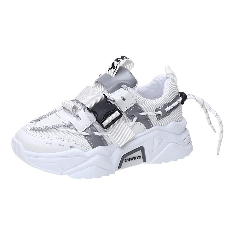 Casual Women Sneakers High Heels Platform Tennis Sports Autumn Winter Thick Bottom Walking 2021 New Breathable Vulcanized Shoes 