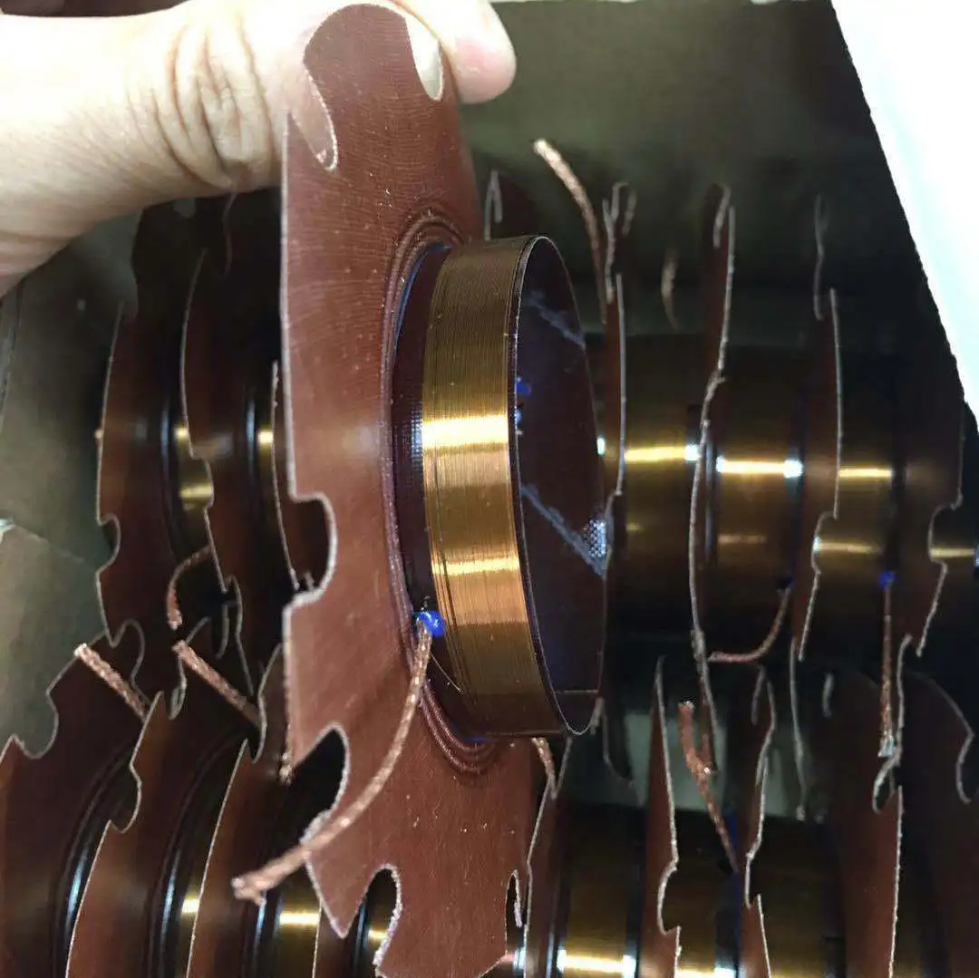 100W 알람 고음 스피커 보이스 코일 51.5mm 스피커 고음 필름 코일 필름 원형 와이어 스피커 보이스 필름 부품