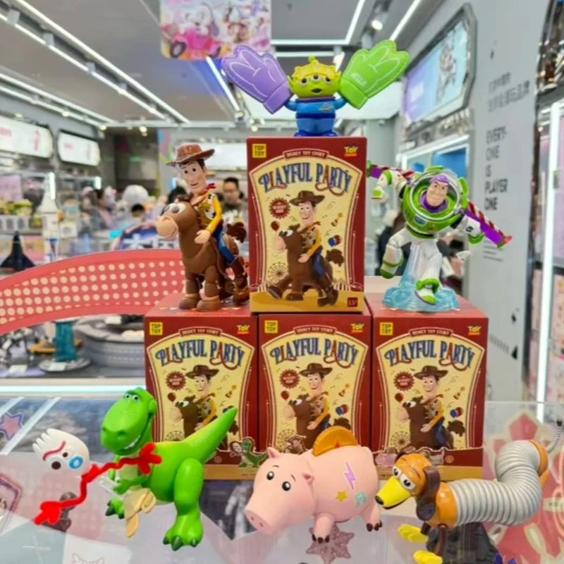  디즈니 토이 스토리 플레이풀 파티 시리즈 블라인드 박스 귀여운 수집용 애니메..
