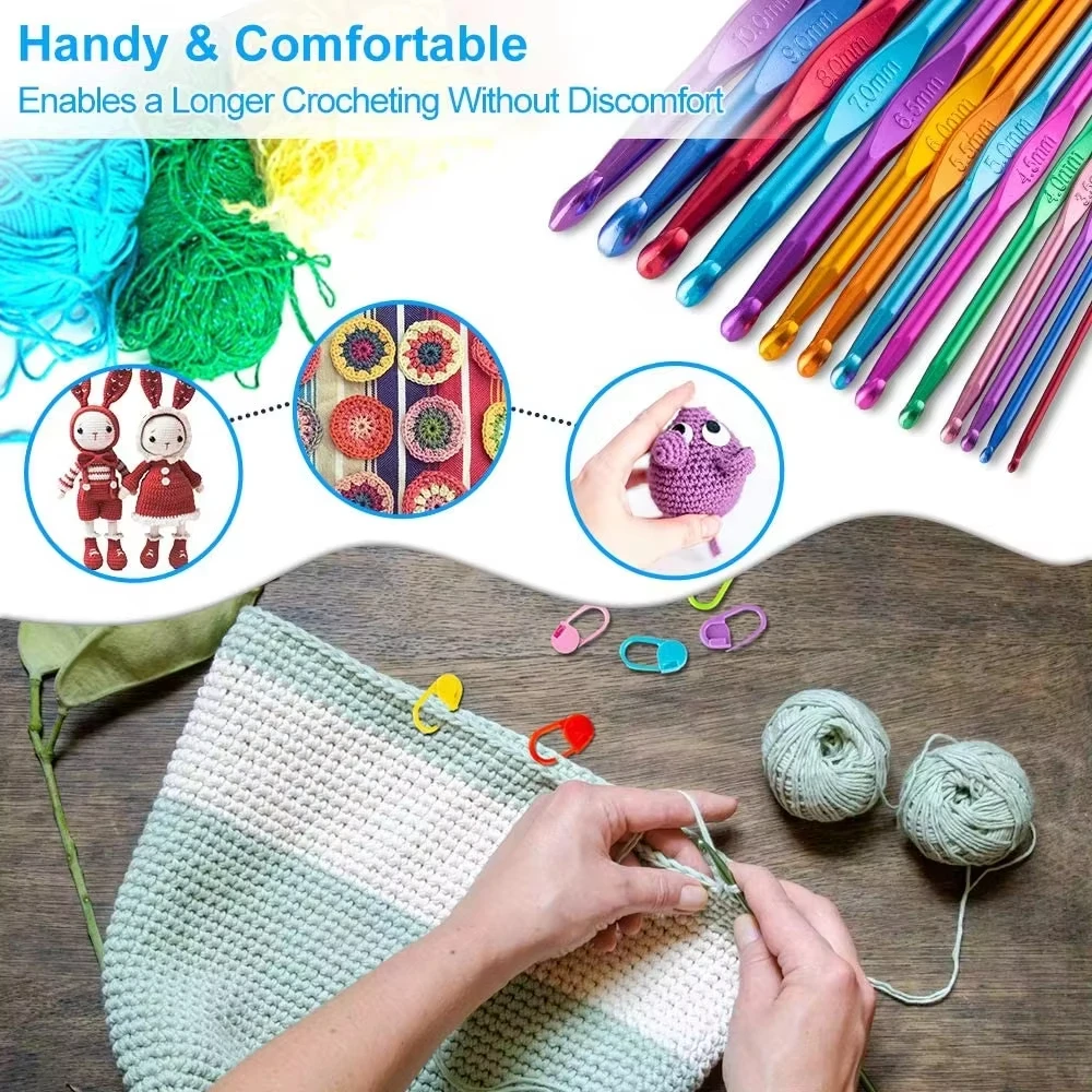 100pcs Crochet Hook Set 5