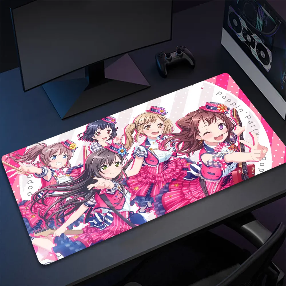 

XXL Size Non-slip Wear-resistant for Desk Mat Anime Laptop Desk Office gamer table pad BanG Dream Mousepad Notebook Keyboard Pad