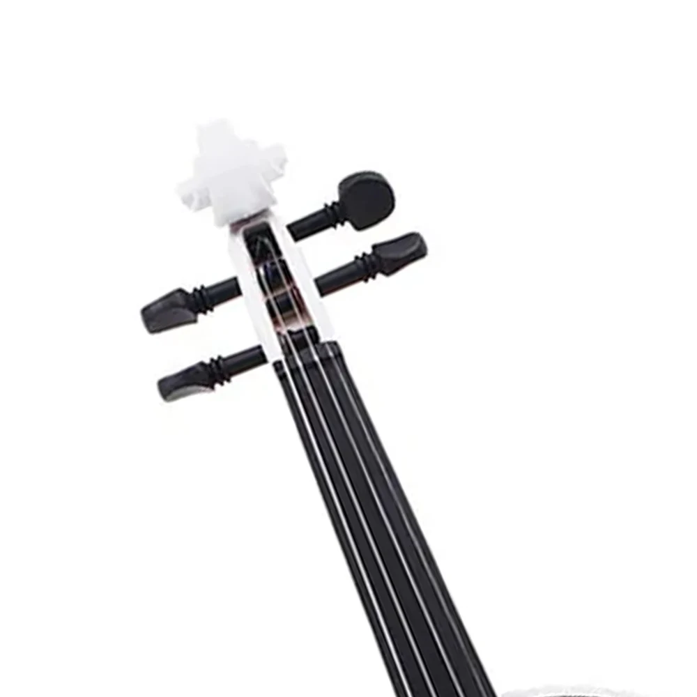4/4 Violin Suitable for Beginners Student Sets White with Case Bow Strings Shoulder Rest Accessories