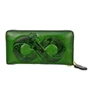 2025 New Genuine Leather Wallet Bag Long Real Cow Leather Purse Women First Layer Cowhide Card Holder Clutch for Cell Phone 1