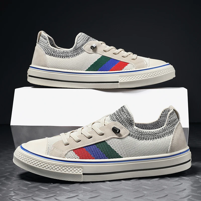 أحذية رياضية للرجال من نسج طائر ، أحذية كاجوال ، م...