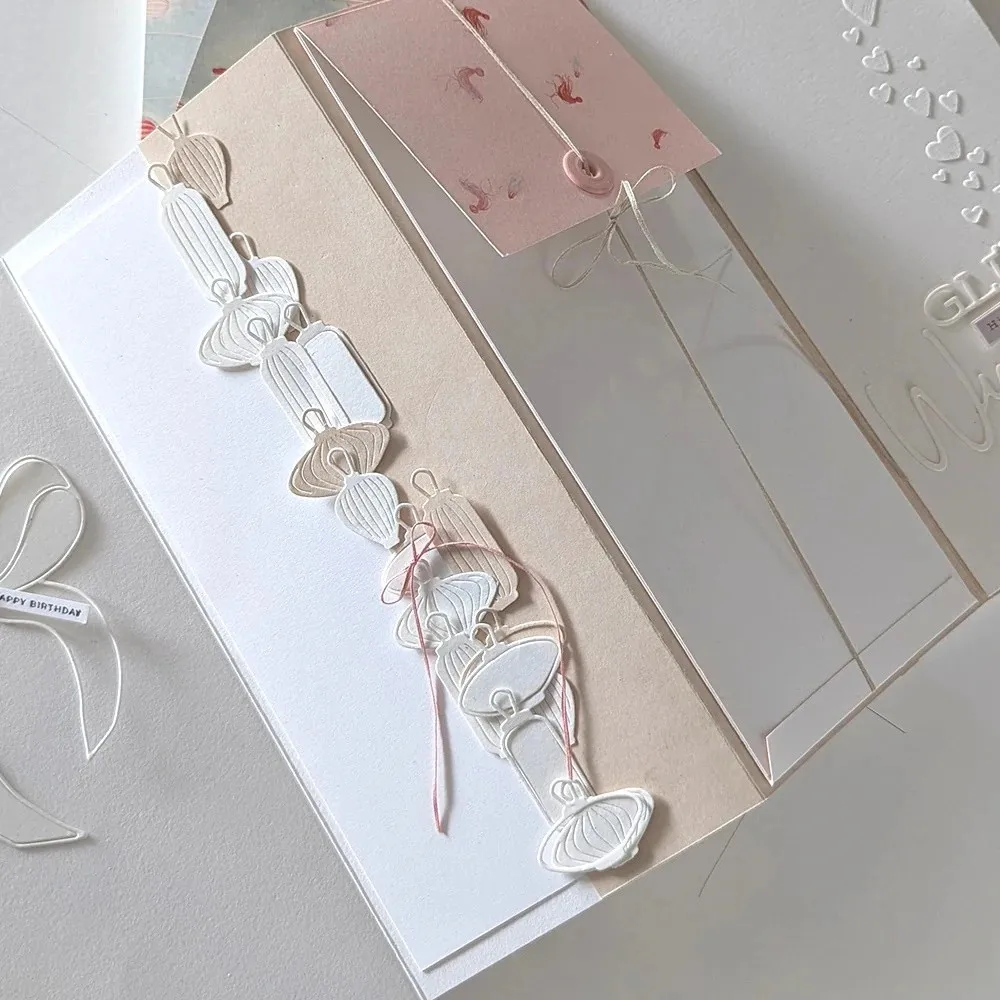Piggy Craft 금속 절단 다이 컷 다이 금형 랜턴 장식 스크랩북 종이 공예 칼 금형 블레이드 펀치 스텐실 다이