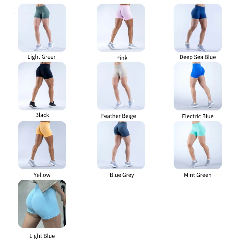 Women Workout Tights sports shorts running shorts yoga shorts workout shorts seamless shorts Fitness Outfits Gym Wear Yoga Shorts Low Waist Seamless Sport Shorts Ladies Scrunch Bum Compression