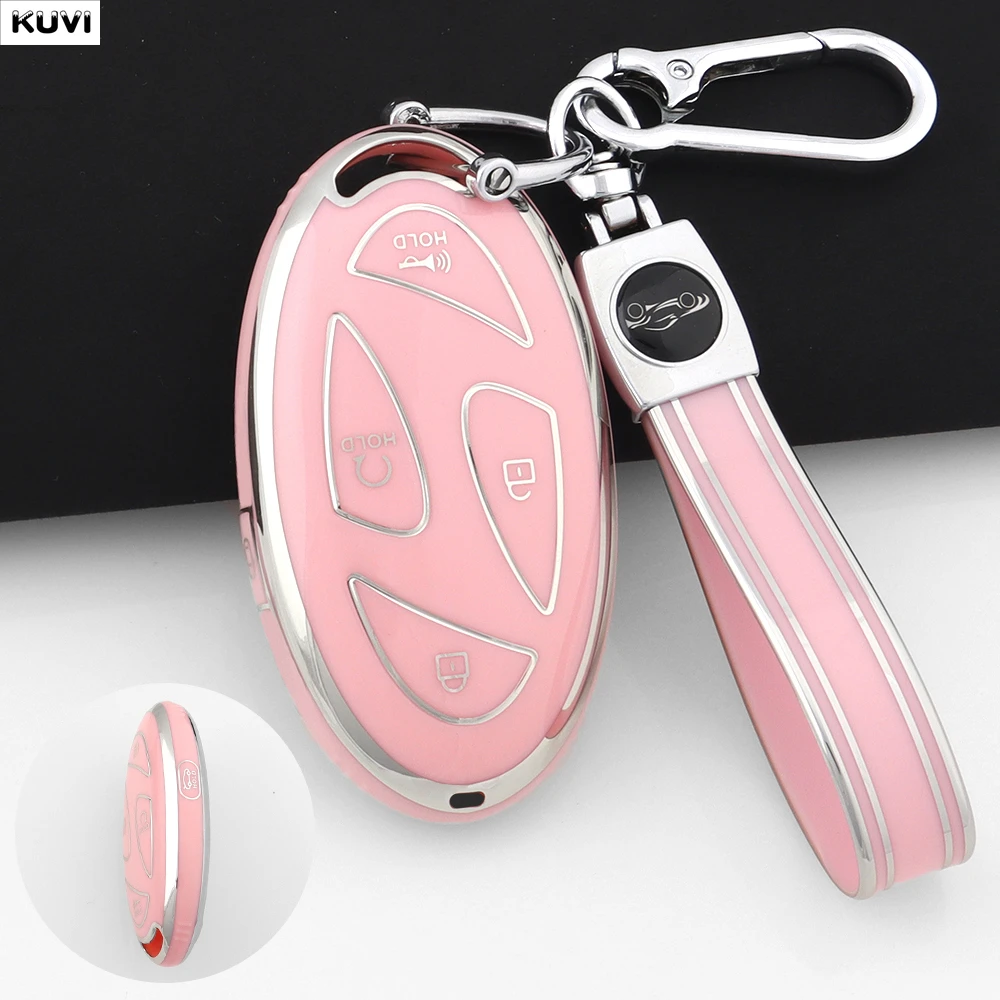 Premium 5-Button TPU Car Smart Key Protector Cover
