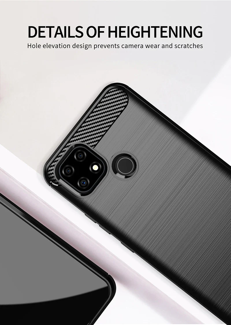 ل Realme C21 الحال بالنسبة Realme C21 C17 C11 غطاء صدمات لينة سيليكون واقية الهاتف الوفير ل Realme 6 7 7i 8 برو Fundas