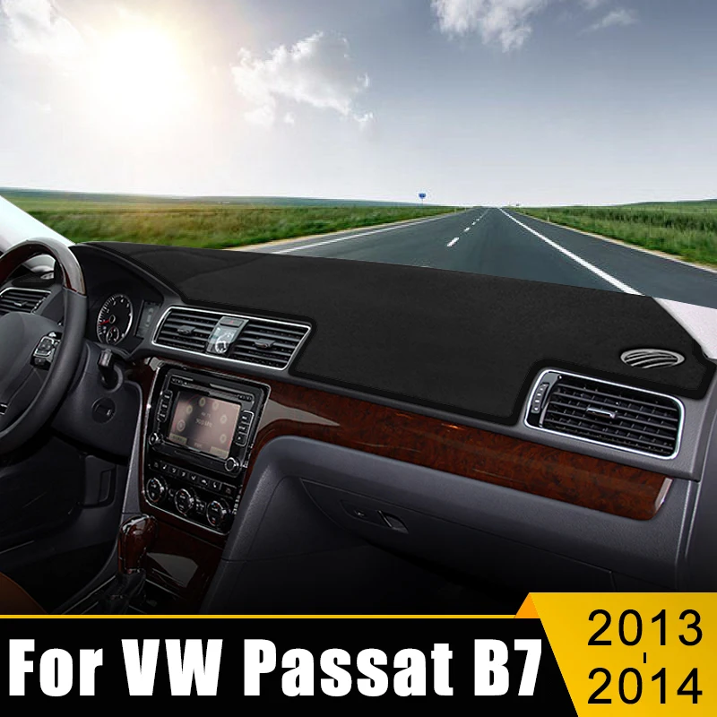 

Car Dashboard Cover Avoid Light Pad Sun Shade Anti-UV Carpet Case Non-Slip Mat Accessories For Volkswagen VW Passat B7 2013 2014