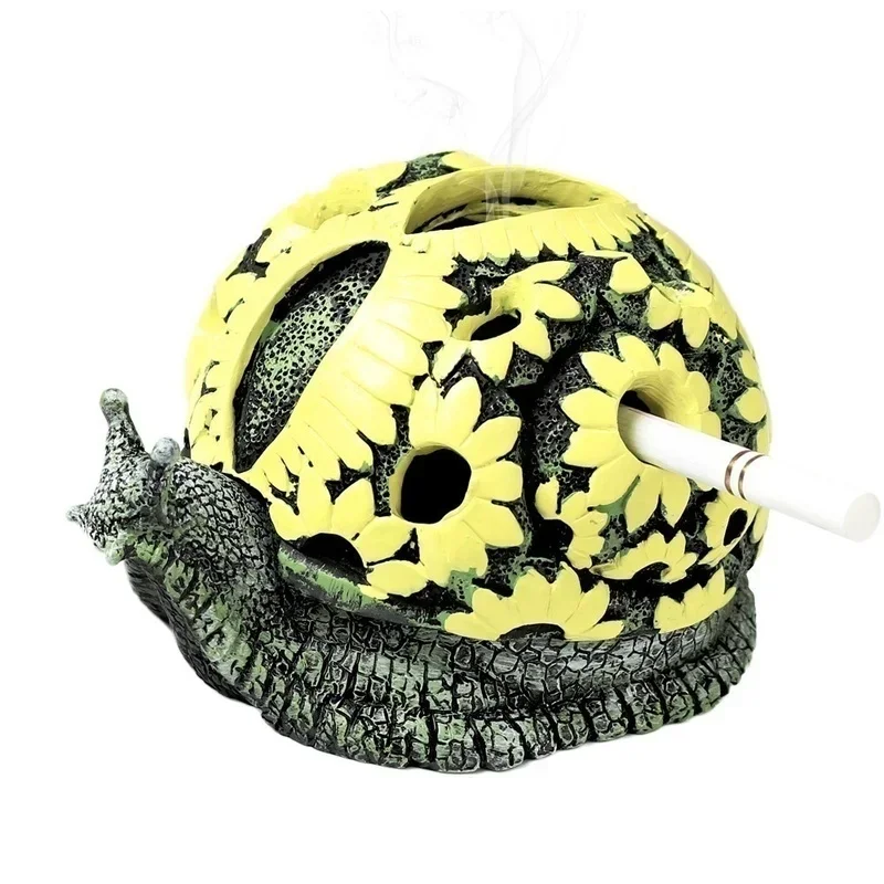 Creative Cartoon Turtle Animal Ashtray Sea Turtle Snail Crafts Ornaments Stainless Steel Windproof Home Decorations 1pcs