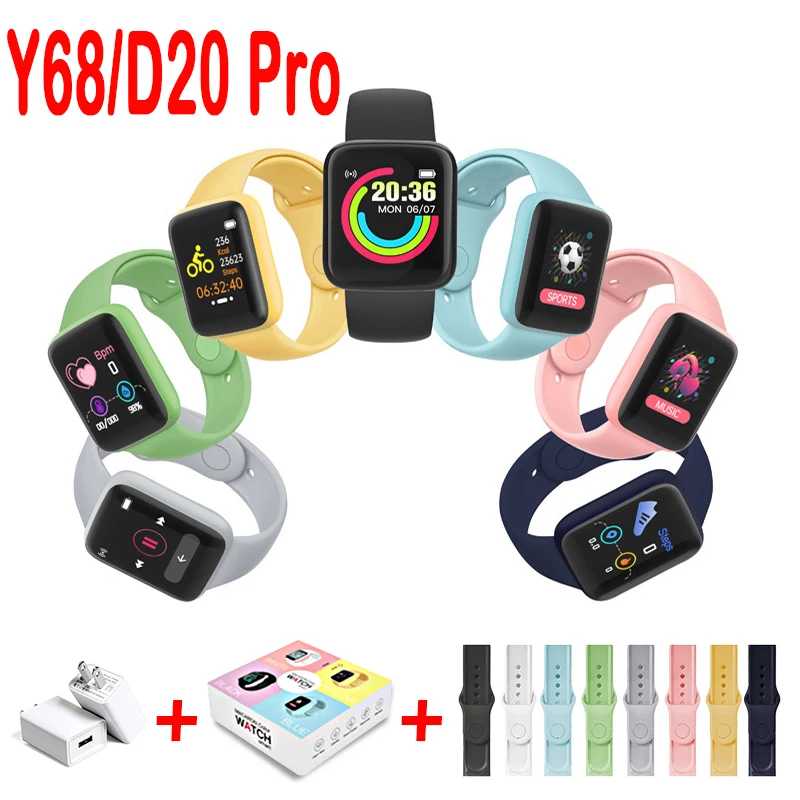 Спортивные Смарт-часы D20 Pro для мужчин и женщин подарок Цифровые фитнес-трекер