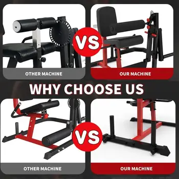Leg Extension and Curl Machine Leg Press for Home Gym Lower Body Special Adjustable Leg Exercise Bench with Plate Loaded 4