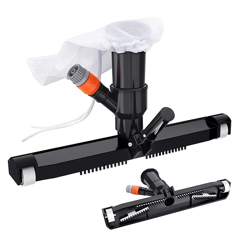 

Swimming Pool Vacuum Head Accessories With Bag,14Inch Wide Vacuum Cleaner Cleaning Supplies For Pool Spas Ponds Tub