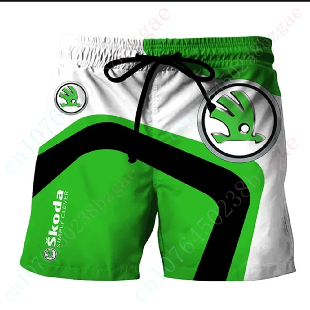 

Шорты Skoda мужские/женские в стиле хип-хоп, повседневные штаны для бега, Роскошные, Одежда большого размера, на лето