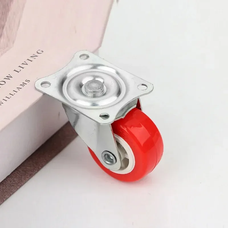 Furniture Casters 4/8PCS 1.5" Soft Rubber Universal Wheel Swivel Roller For Platform Trolley Accessory Furniture