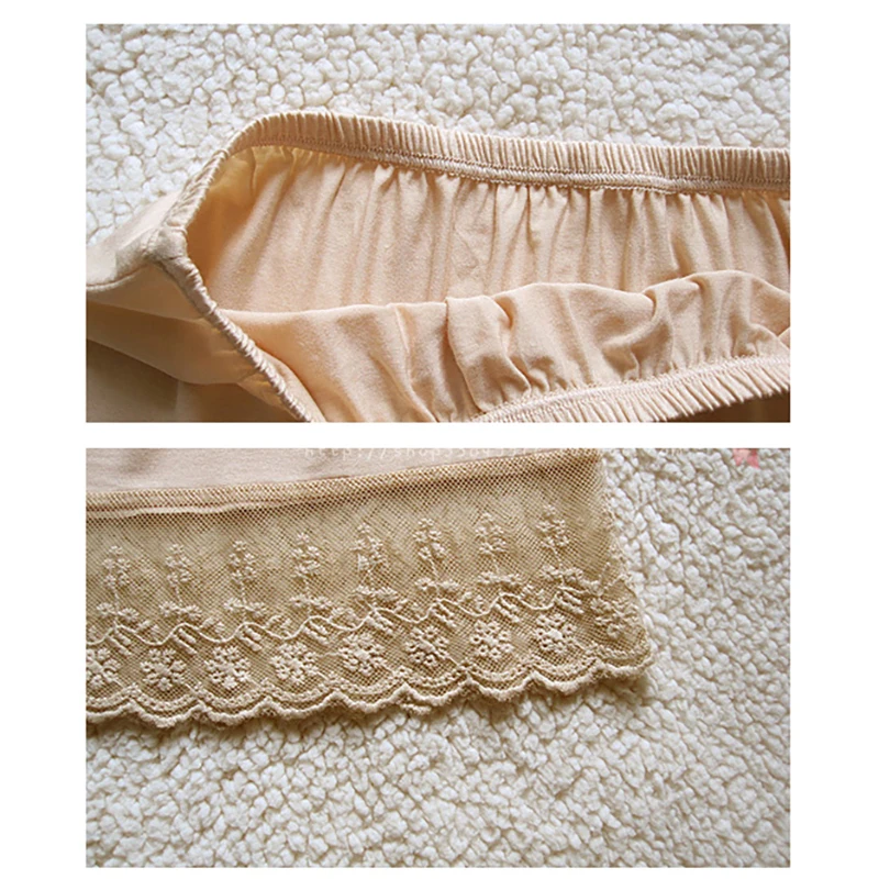 Lace Decoration Basic Skirt Slip Inside Modal Half Skirt Petticoat Under Dress Woman Underskirt
