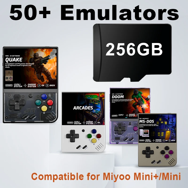 Miyoo mini Game Card System Game Card for miyoo mini plus built-in 16000+ Games 50+ Emulators for PS1/MAME/NDS/Arcade