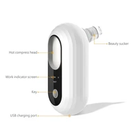 Home use hot compress blackhead remover face removal acne  pore cleanser vaccum suction blackhead remover vacuum 2