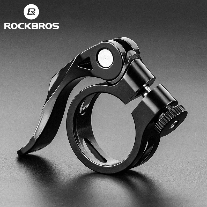 Bicycle Seat Post Clamp Aluminum Alloy Quick Release Cycling Seat Clamp Bike Parts Seatpost ROCKBROS