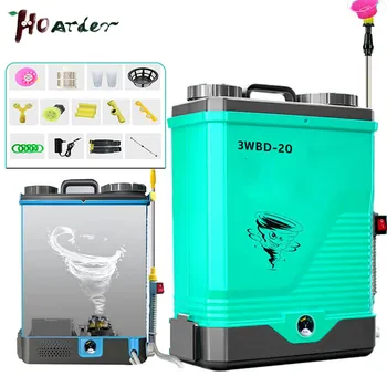 배낭 전기 분무기, 리튬 배터리 고압 분무기, 저어주는 농업 정원 도구