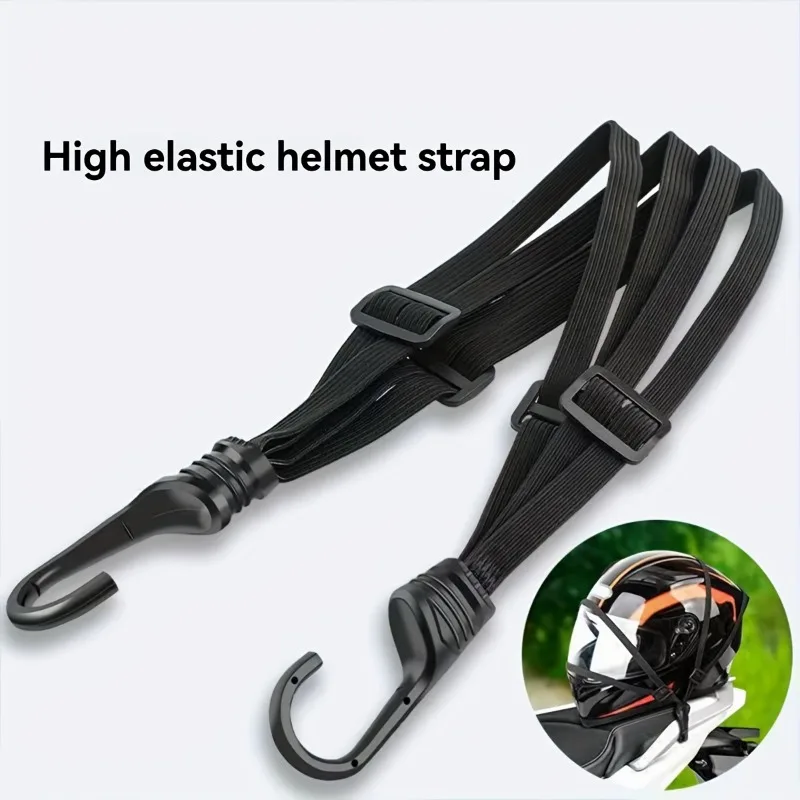 1pc High-Elasticity Durable Polyester Helmet Strap-Fit for Motorcycle & Bicycle Riding, Cargo Securing
