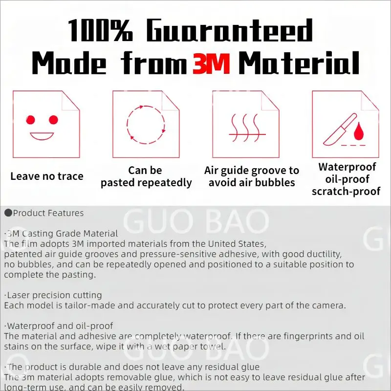 Description Picture 4 of itemFor Fujifilm XF 33mm F1.4 R LM Decal Skin Vinyl Wrap Film Camera Lens Body Protective Sticker Protector Coat