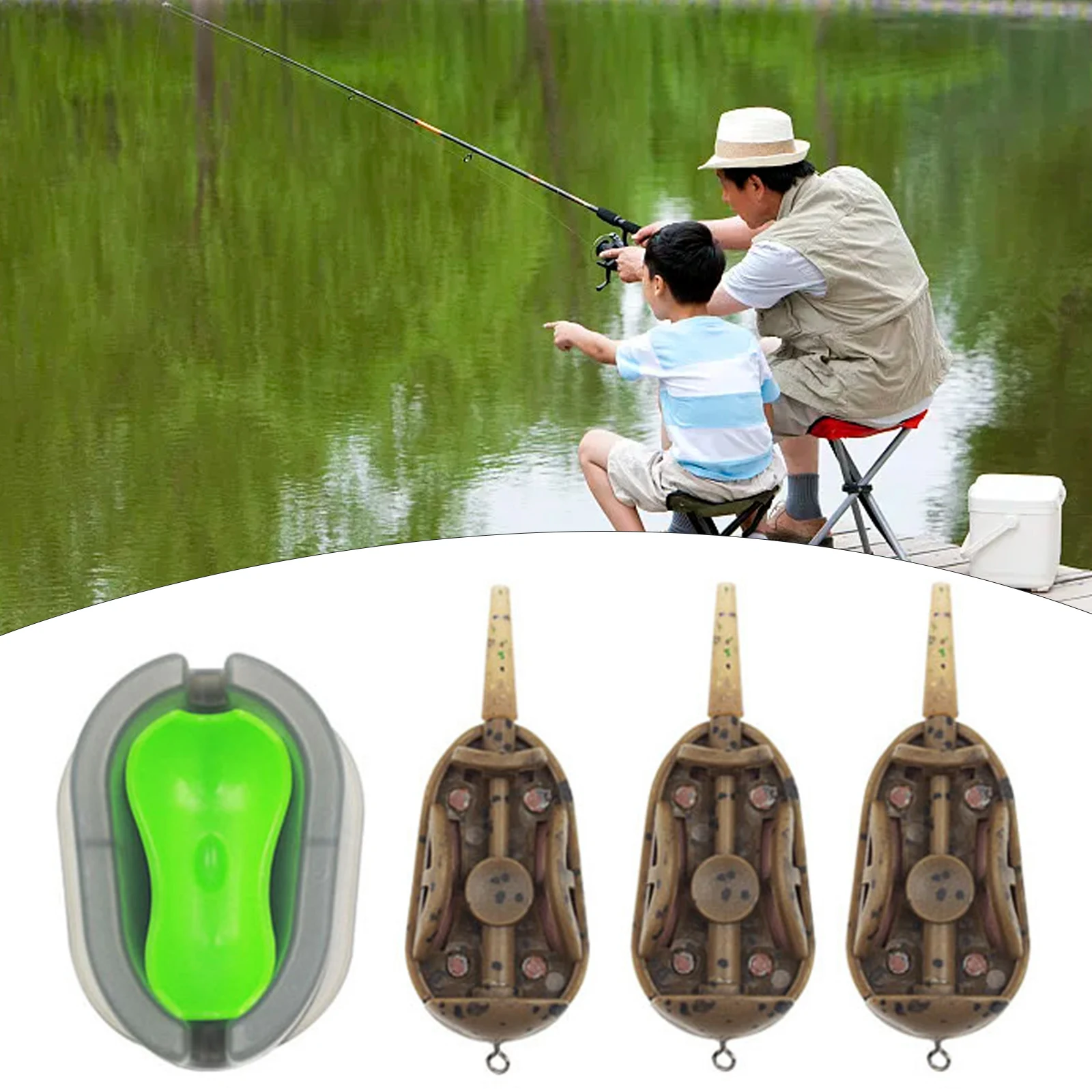 

High-quality Feeder Inline Feeder Fishing Carp Accessories Corrosion Durable Lightweight Resistant ice carp fishing accessories