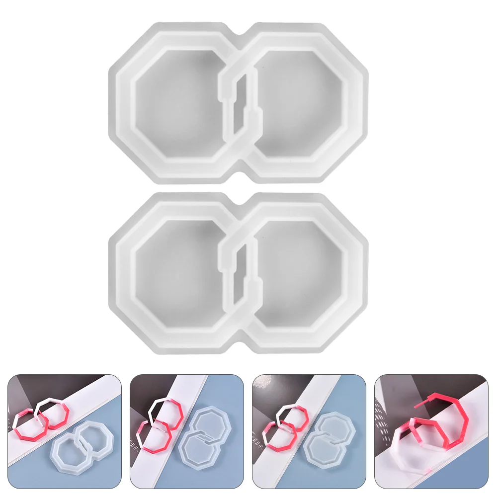

2 Pcs Earring Mold Jewelry Making Molds for Earrings Casting Silicone Silica Gel DIY Tool
