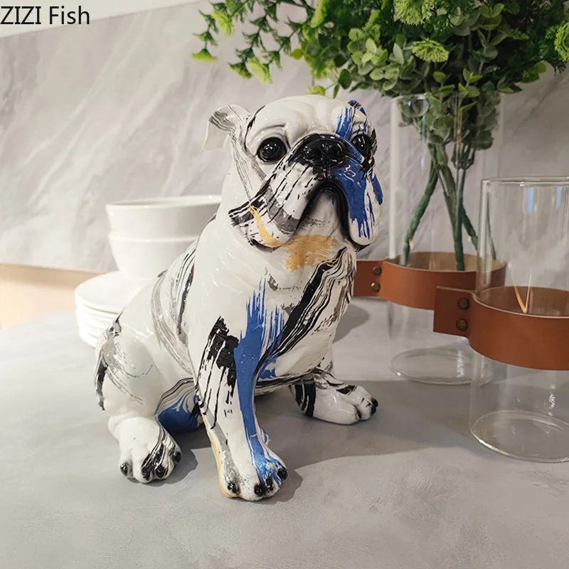 Graffiti French Bulldog Sculpture Home Deco Statue – FFUR™