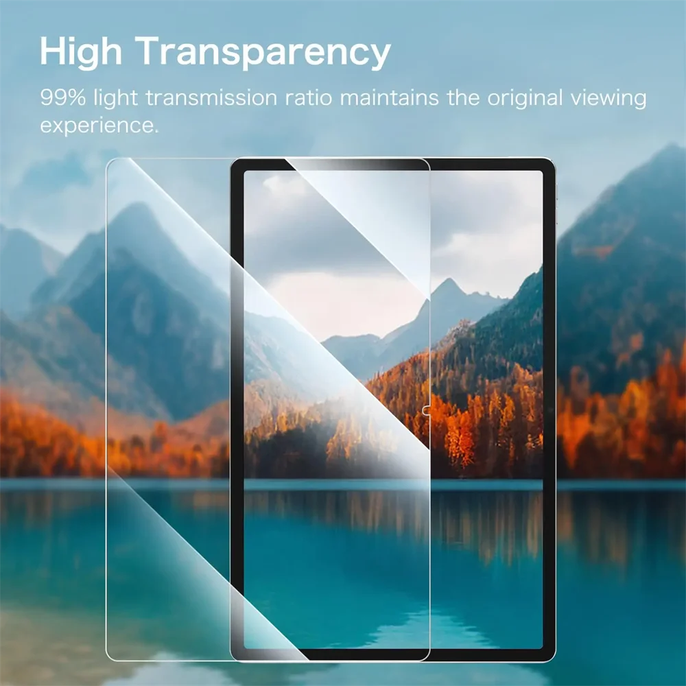 Premium 9H Tempered Glass Screen Protector for 12.7-Inch Tablets - 2 Pack, Anti-Scratch Protective Film