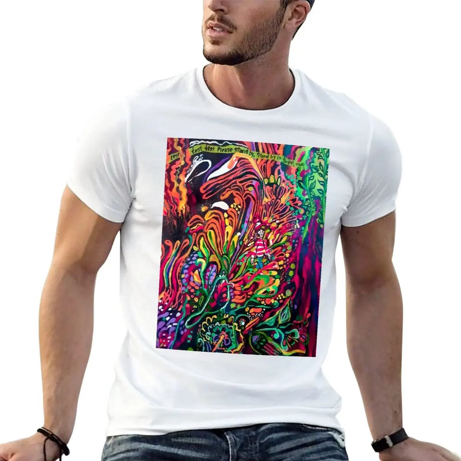 Waldo Living His Life. T-Shirt Funnys Fan Sportivi Oversize Magliette Grafiche Da Uomo Anime