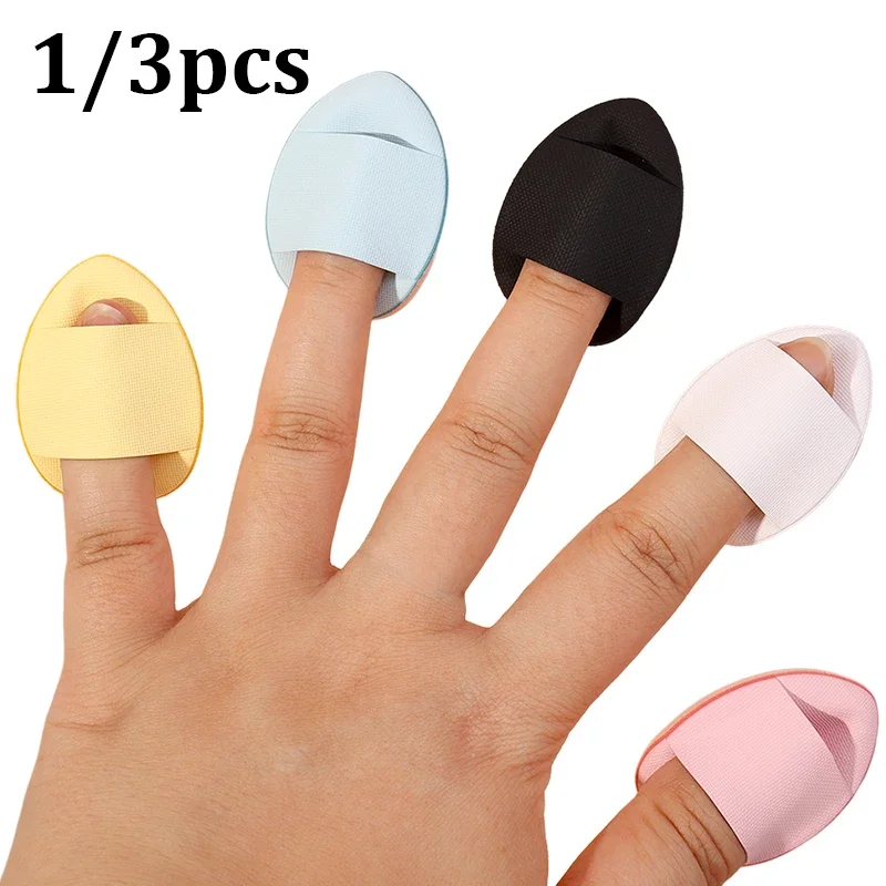 1/3Pcs Mini Size Finger Cosmetic Puff Makeup Sponge Wet Dry Use Concealer Foundation Blush Detail Powder Puff Strumenti Professionali