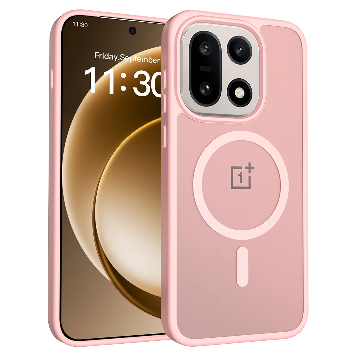 Skin Feel Shield Magnetic Case with MagSafe Wireless Charging – Soft TPU Frame and Hard Plastic Phone Cover