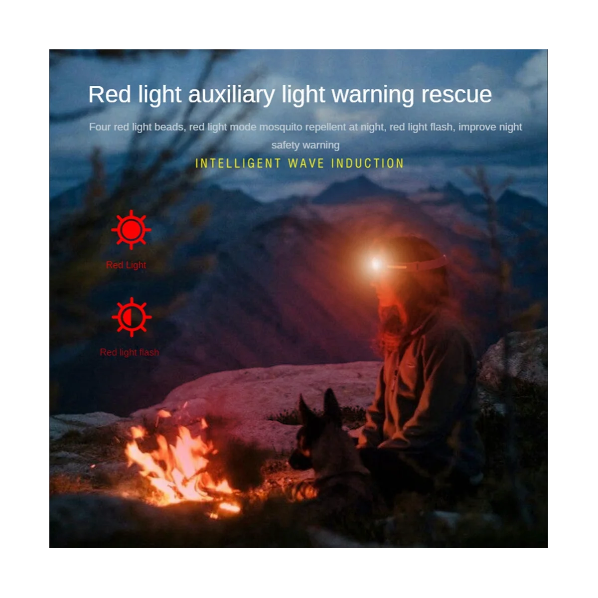 

Интеллектуальная Индукционная головка лампа COB силиконовая головка лампа