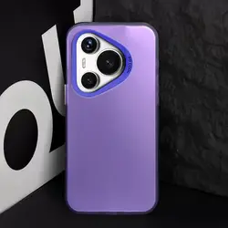 Matte Laser Colorful Shockproof Bumper Armor Phone Case for Huawei Pura 80 Ultra (IMD purple)
