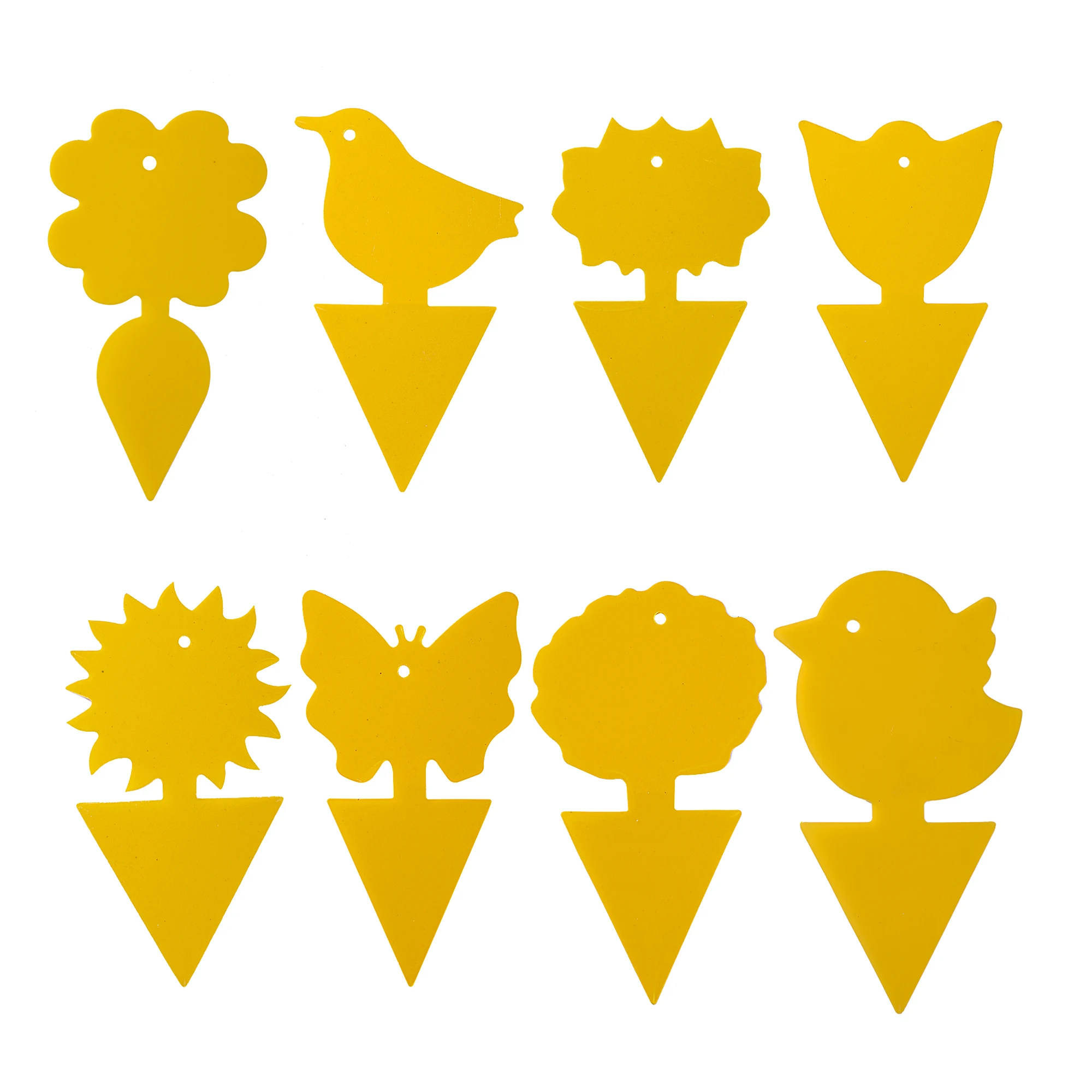 12Pcs Etichette Adesive Per Trappole Per Insetti Trappole Appiccicose Per Insetti Volanti Modelli Multipli Disponibili Trappole Per Parassiti Fornitur