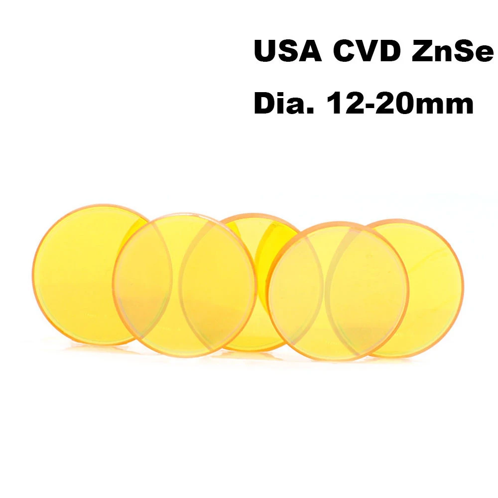 미국 CVD ZnSe Co2 레이저 렌즈 직경 CO2 레이저 조각 절단기용 초점 길이 63.5 101.6, 25 25.4mm, 127mm